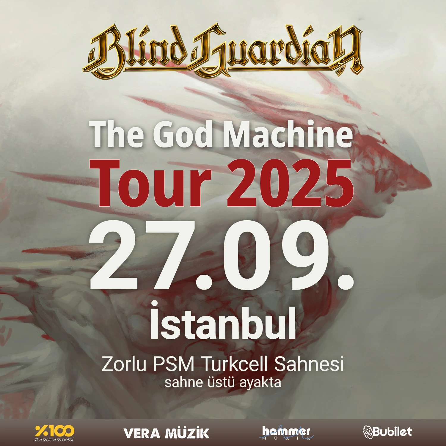 Концерт Blind Guardian в Стамбуле 2025: все детали и где остановиться
